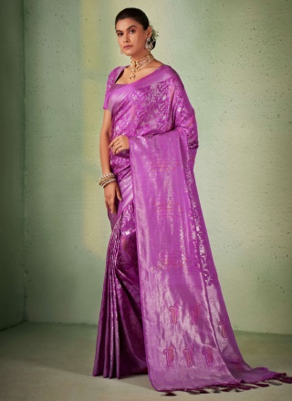 Whimsical Woven Wedding Trendy Saree
